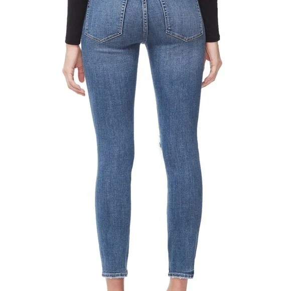 Good American Good Legs Crop High Waist Skinny Jeans Blue261 Size 6/28 - Picture 7 of 7